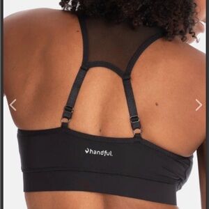 Handful Black Sports Bra